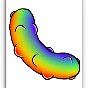 Rainbow Pickle Print