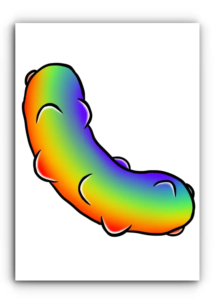 Rainbow Pickle Print
